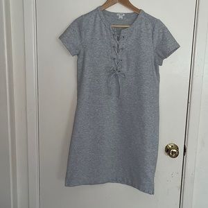 SS J.Crew Lace-Up Sporty Dress